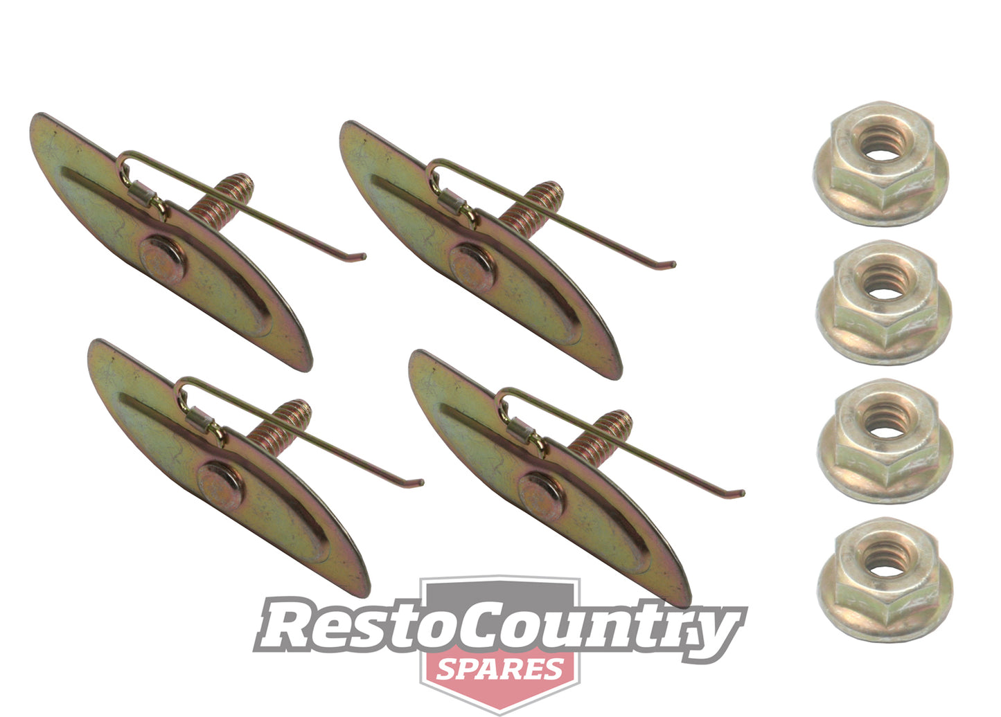 Holden Ford -Spring Tail- Universal Finishing Clips x4 3/4in Moulding Mould Trim - MS0014