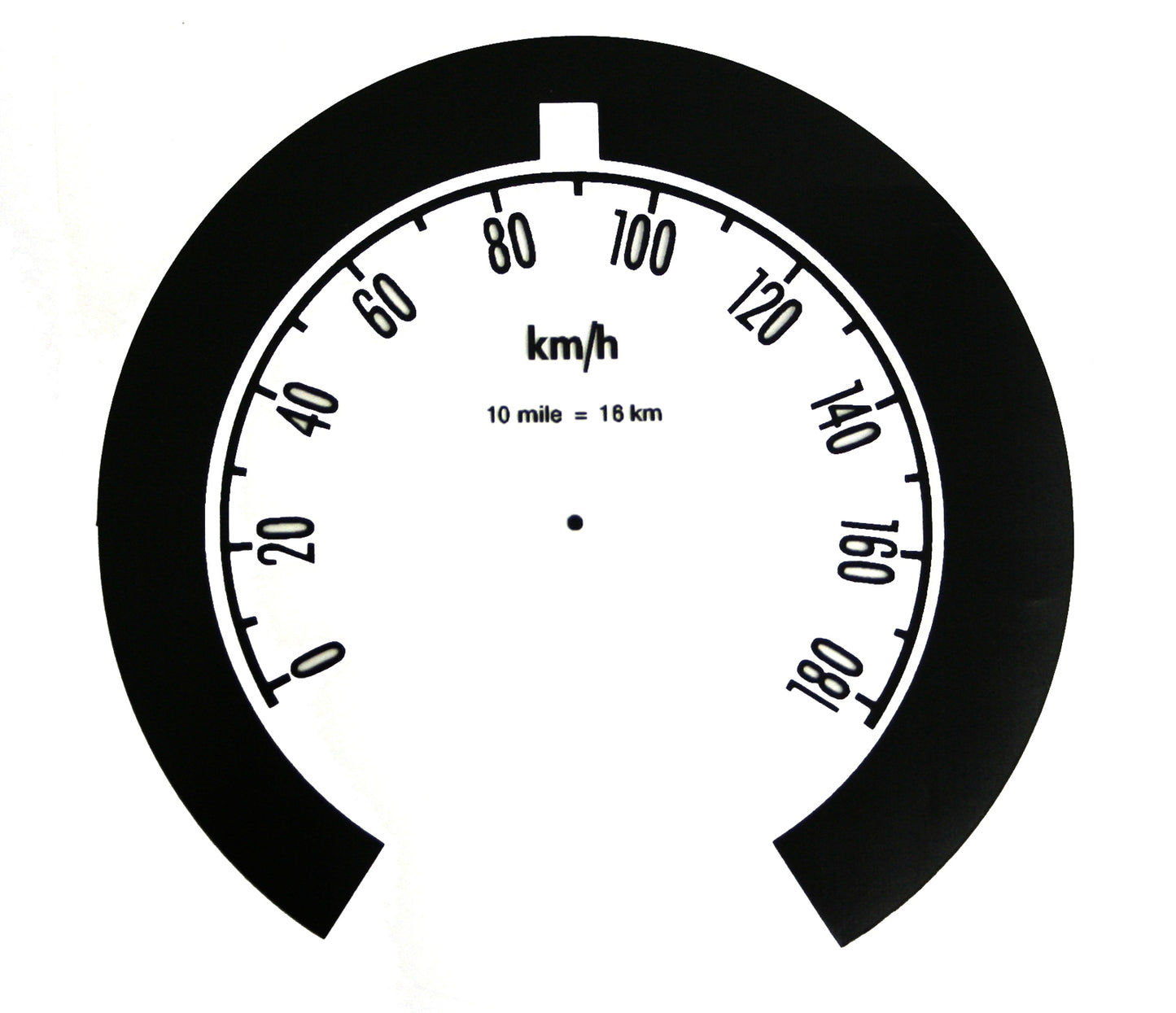 Holden Metric Speedo Conversion Decal FB EK 180 KPH gauge sticker - MSC2000