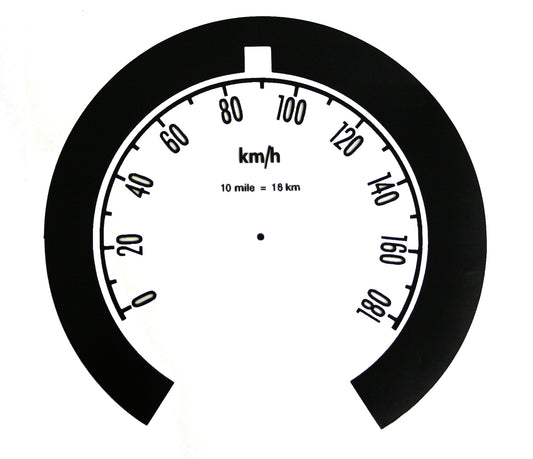 Holden Metric Speedo Conversion Decal FB EK 180 KPH gauge sticker - MSC2000