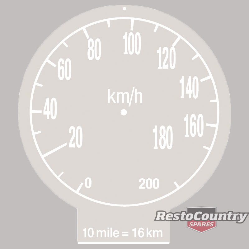 Holden Speedo Metric Conversion Decal HD HR  sticker  speedometer - MSC2101