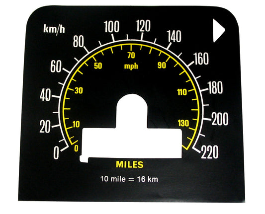 Holden Speedo Metric Conversion Decal HQ GTS  sticker  gauge  dash - MSC2102