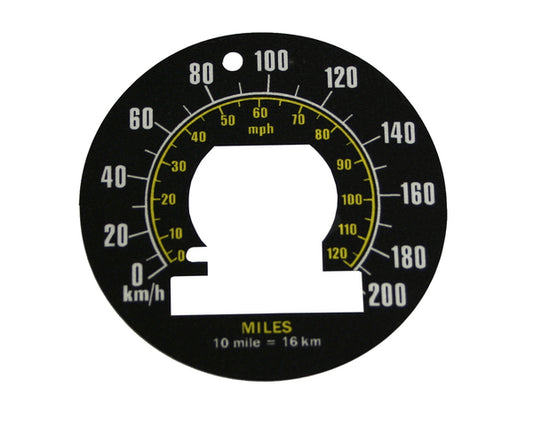 Holden Torana Speedo Metric Conversion Decal LC LJ GTR XU-1 sticker - MSC2104