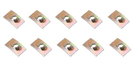 Universal Push On Speed Nut Pack x10 8 Gauge bolt nuts - NS0036