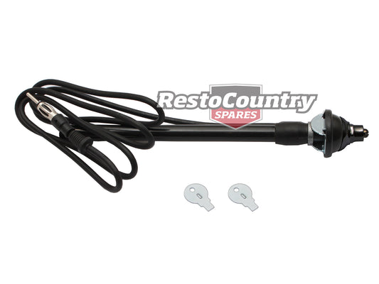 Manual Radio Aerial Black Ford Falcon XK - XF Holden FE - WB Torana LC - LX - RA1001