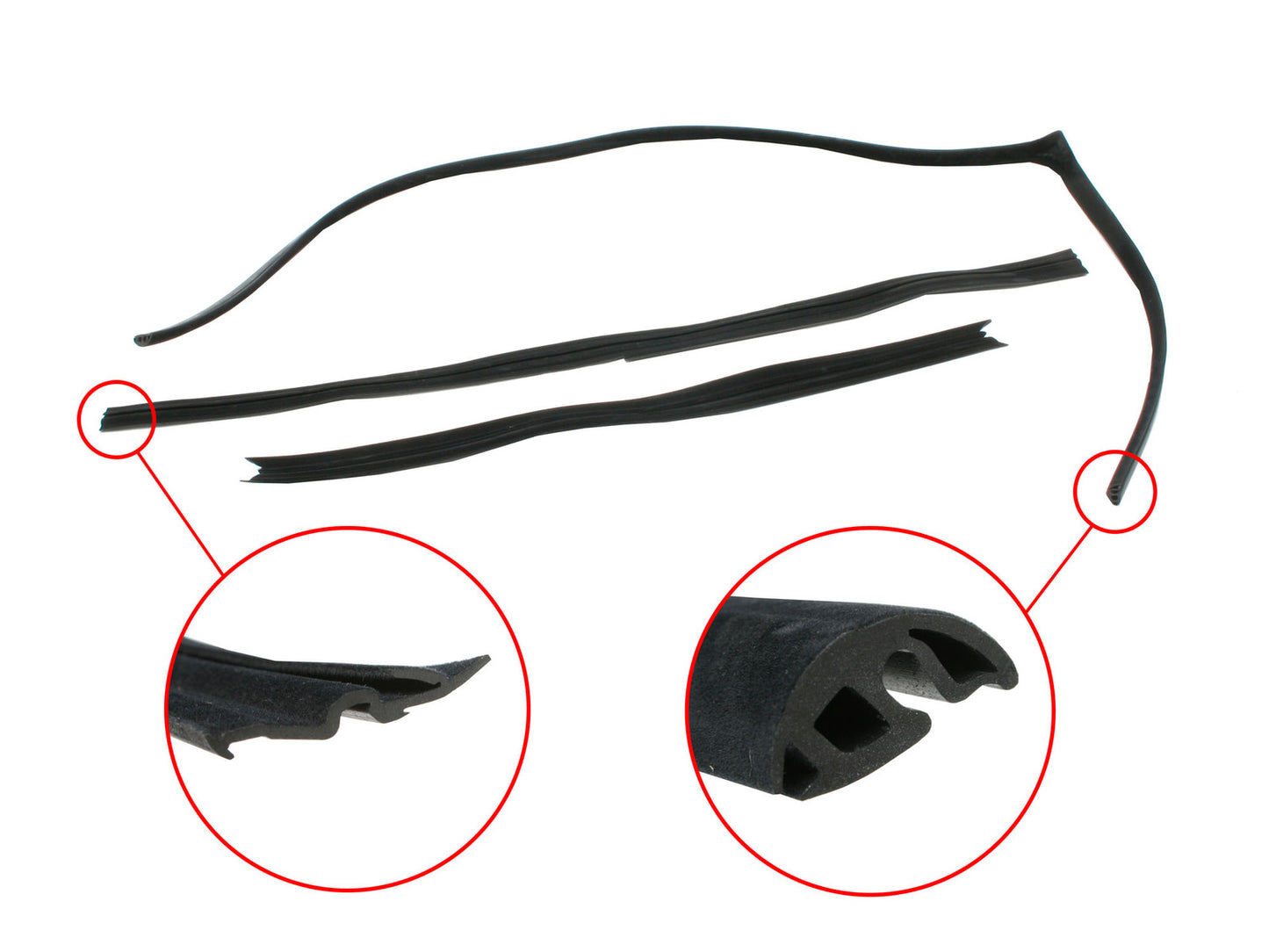 Holden Commodore Window Bailey Channel RIGHT FRONT VN VP VR VS glass rubber - RBC1068