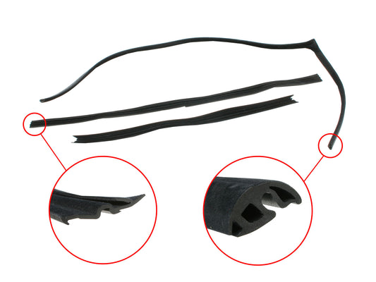 Holden Commodore Window Bailey Channel RIGHT FRONT VN VP VR VS glass rubber - RBC1068