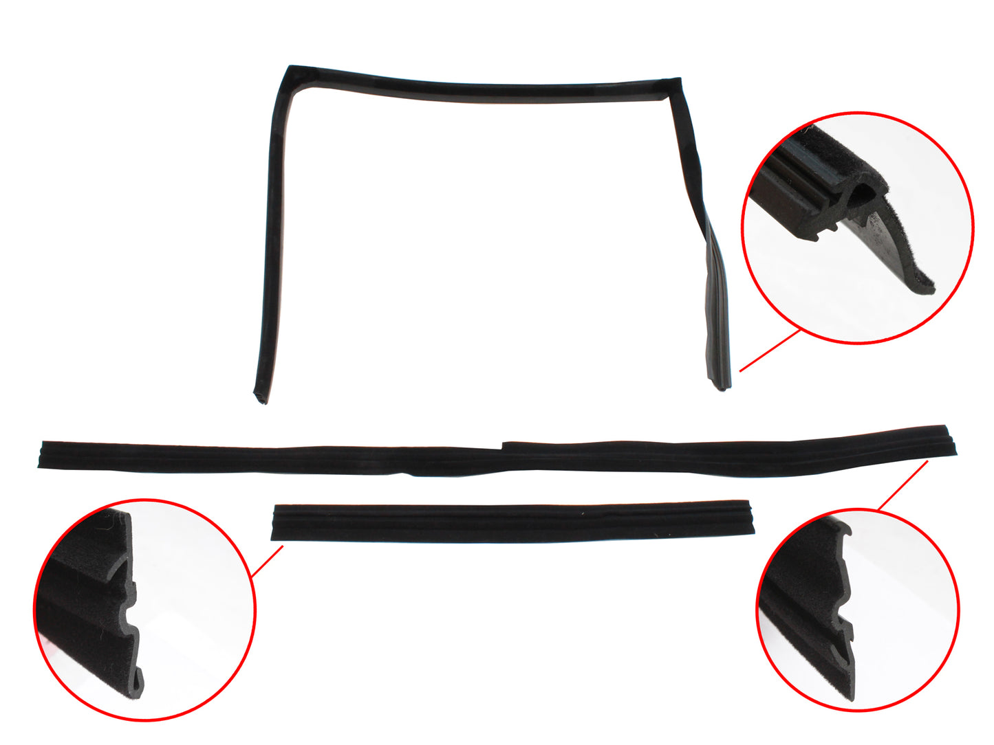 Holden Commodore Window Bailey Channel REAR LEFT VN VP VR VS Sedan Wagon glass - RBC1069