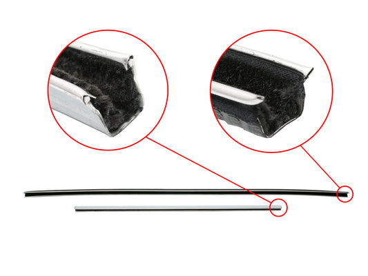 Ford Bailey Channel Set x1 Front or Rear XK XL XM XP door window felt - RBC2102