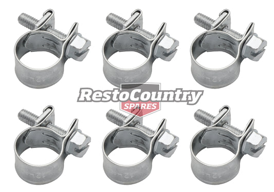 Universal Clamp Kit (6 pcs) EFI Hose 12-14mm electronic fuel injection clamps - RC0045