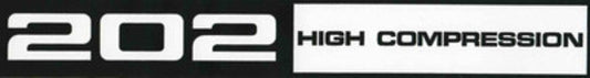 Holden Rocker Cover Decal HQ 202 HIGH COMPRESSION engine sticker - RCD1001