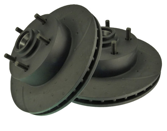 Holden HQ HJ HX HZ WB A9X Front Disc Brake Rotors SLOTTED +DIMPLED PAIR - RDA14D