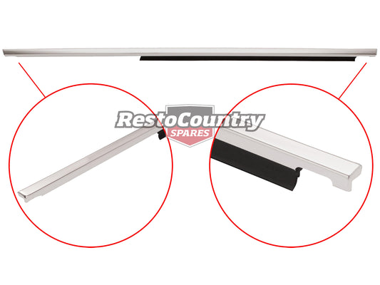 Holden Commodore REAR Door Belt + Moulding LEFT OUTER VB VC VH chrome sedan wag - RDB1002BL