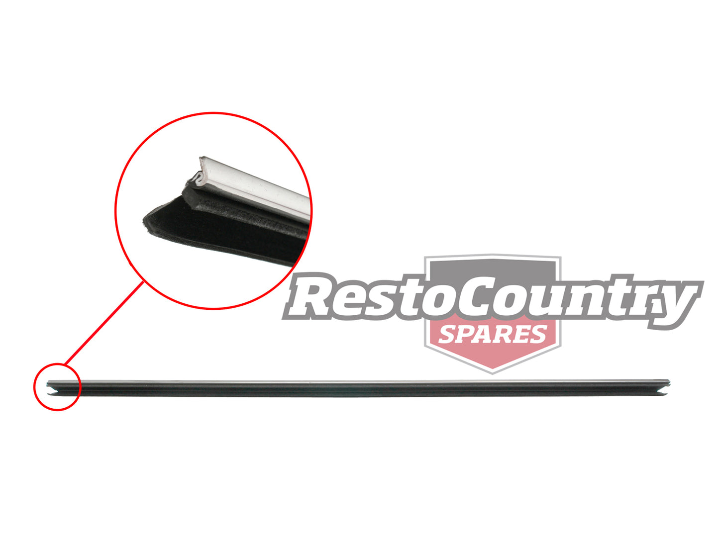 Holden Door Weather Belt Ruber Strip REAR INNER CHROME Commodore VB VC VH VK VL - RDB1004A