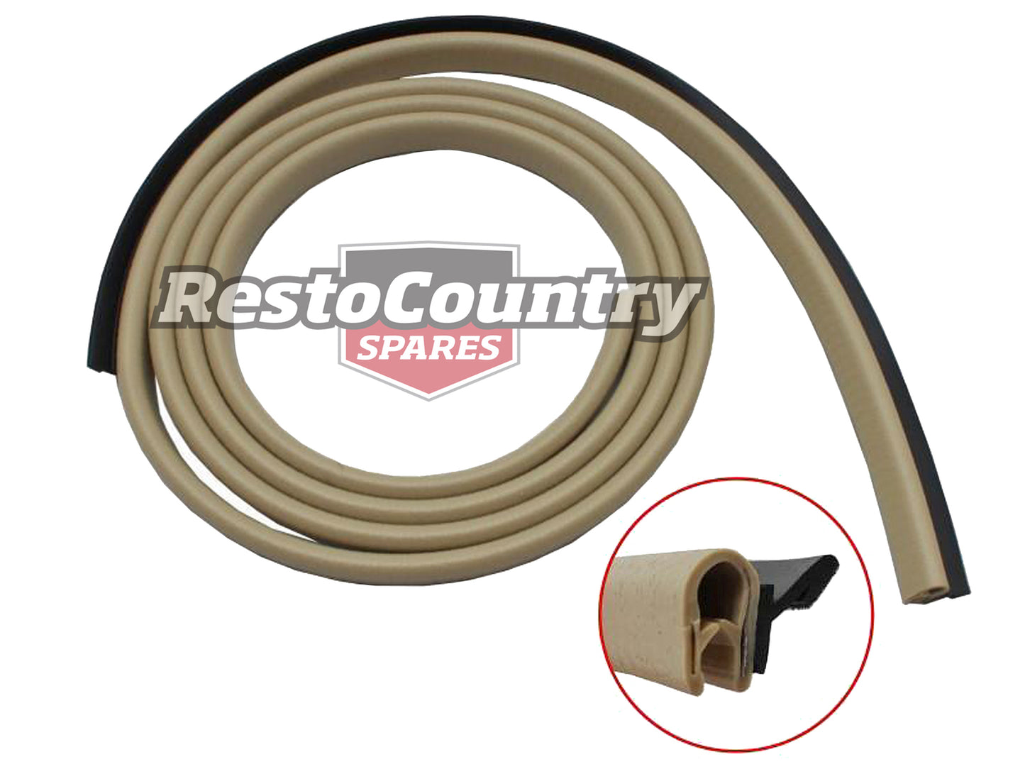 Holden Monaro Coupe Weather Seal Door Belt CHAMOIS Left REAR Inner HQ HJ HX - RDB1173CH