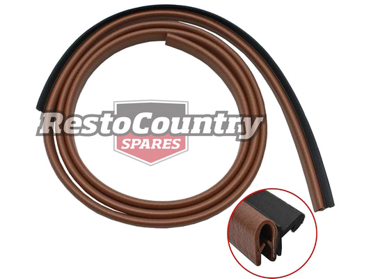 Holden Monaro Coupe Weather Seal Door Belt BROWN Left REAR Inner HQ HJ HX - RDB1173MB