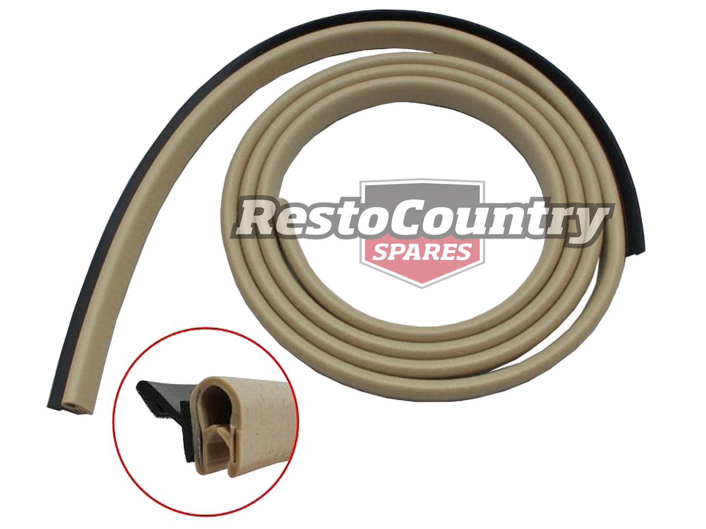 Holden Monaro Coupe Weather Seal Door Belt CHAMOIS Right REAR Inner HQ HJ HX - RDB1174CH