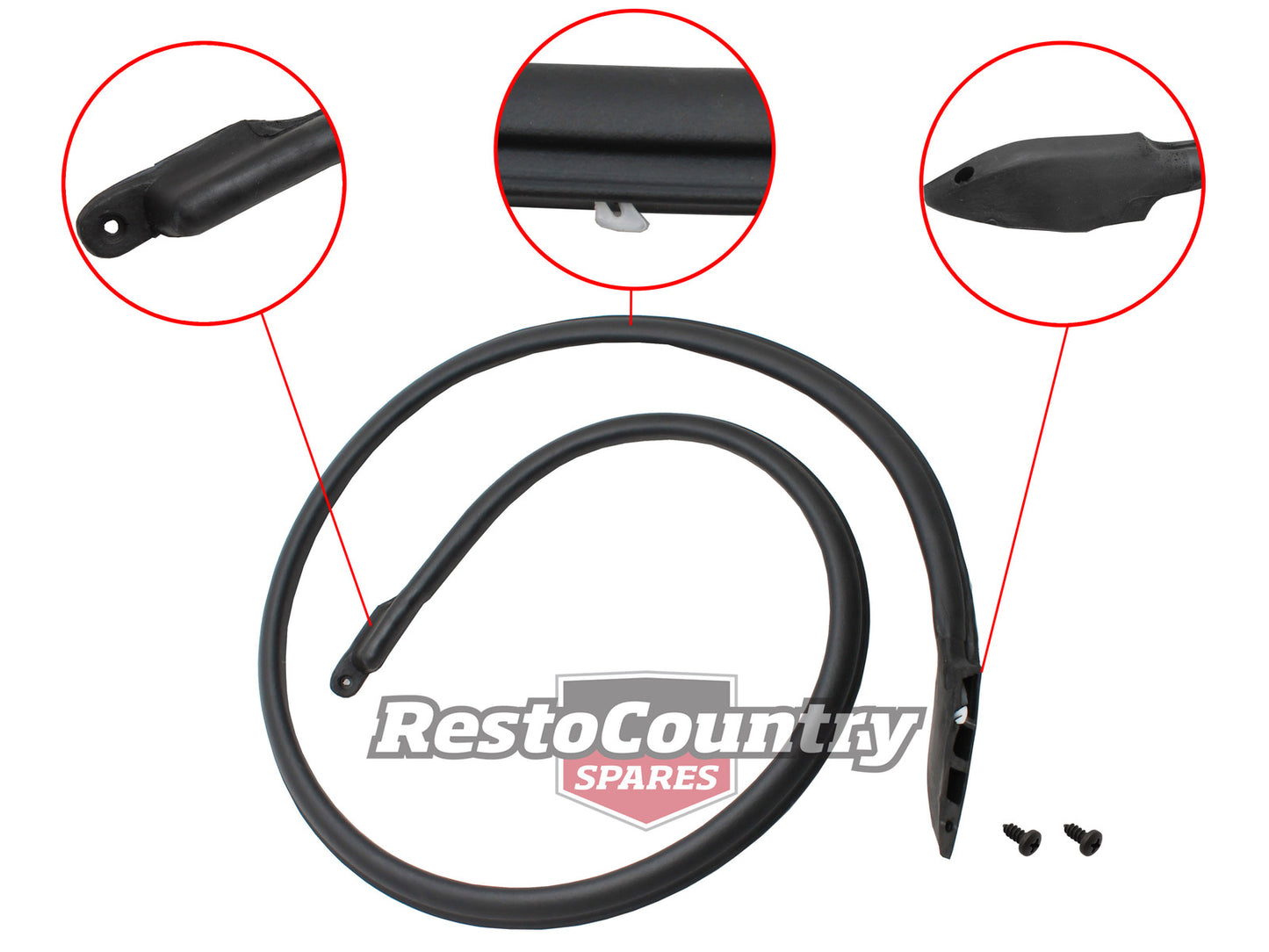 Ford Front Door Seal Left LOWER XA Falcon ZF Fairlane Sedan rubber weather - RDS2055