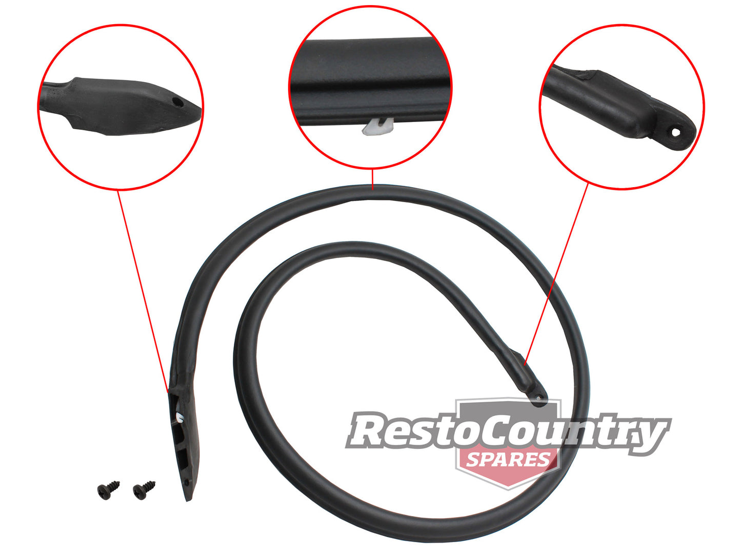 Ford Rear Door Seal Right LOWER XA Falcon ZF Fairlane Sedan rubber weather - RDS2058