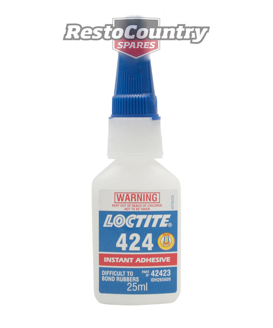 Universal Loctite Rubber Glue 25ml Bottle 424 Adhesive Holden Ford Torana Toyota - RG180
