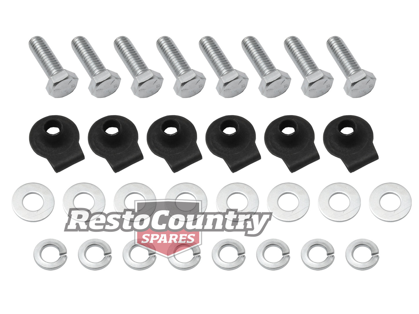 Holden Radiator Mount Fitting Nut + Bolt Kit 6cyl HK HT HG bolts - RMK1003