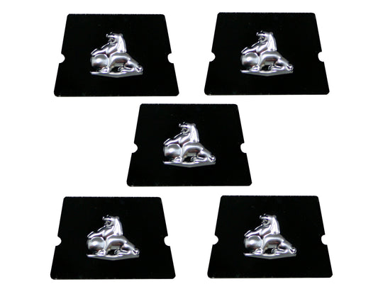 Holden Decal Seat Belt Button -METAL LION-x5 HK HT HG HQ HJ HX HZ LC LJ LH LX UC - SBD1001