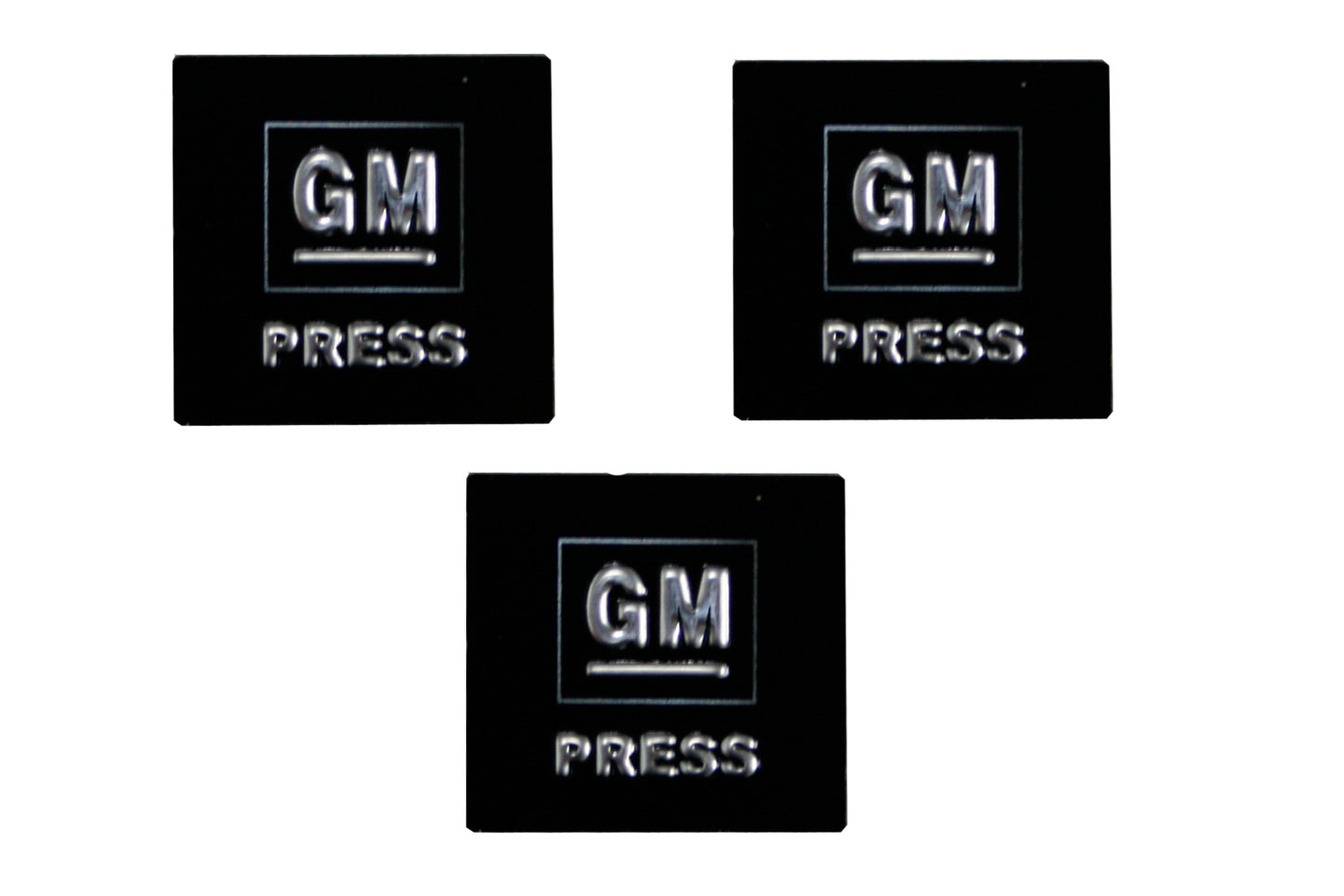 Holden Decal Seat Belt Button GM PRESS x3pc HK HT HG HQ HJ HX HZ Ute Van Buckle - SBD1002A