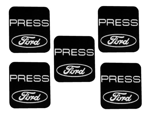 Ford Decal Seat Belt -Ford PRESS- Release Button Late XB XC ZG ZH 5pc set buckle - SBD2001