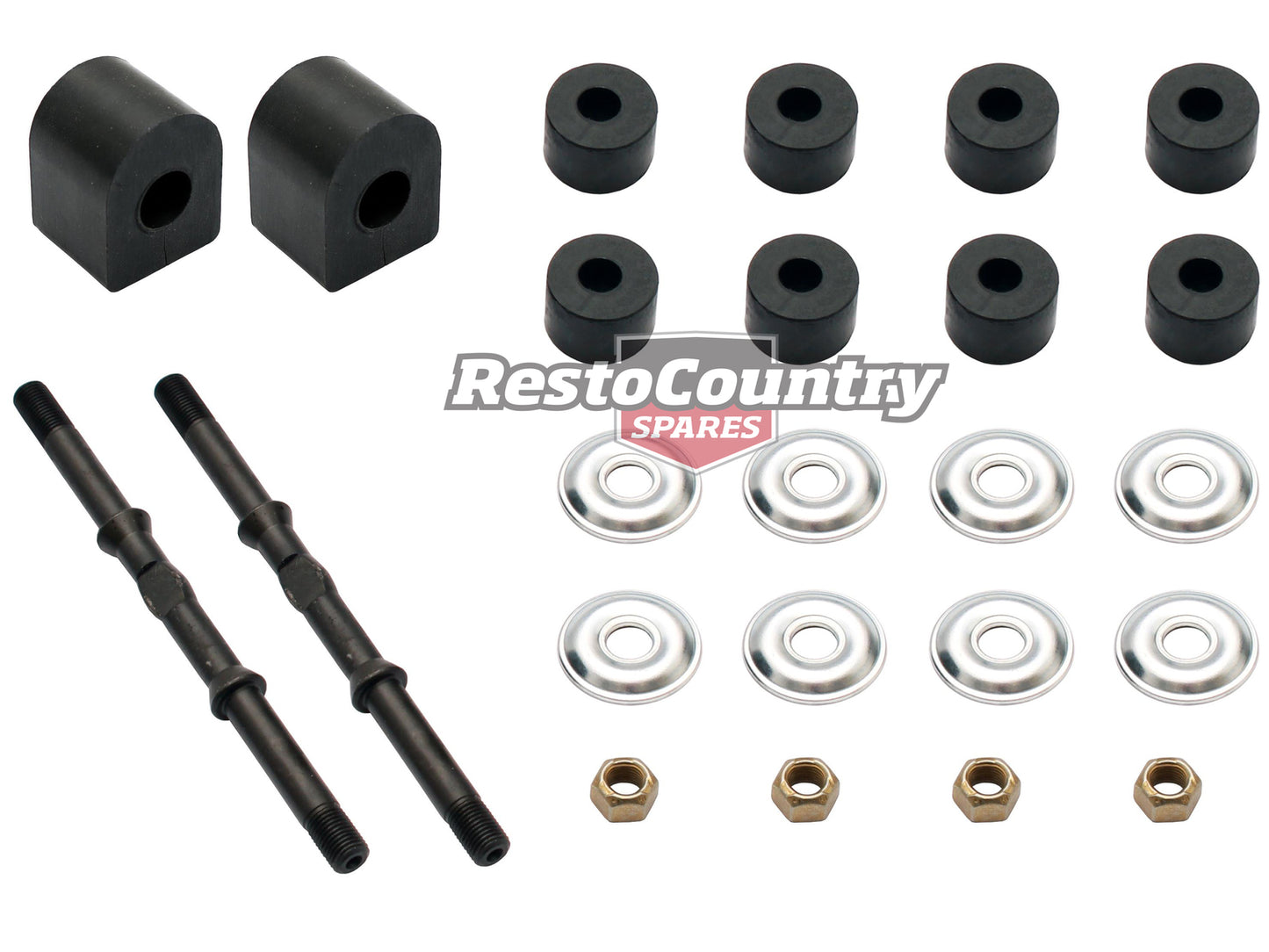 Holden Sway Bar Link Kit HQ HJ HX 6cyl inc D rubber bush Stabiliser - SBK1001