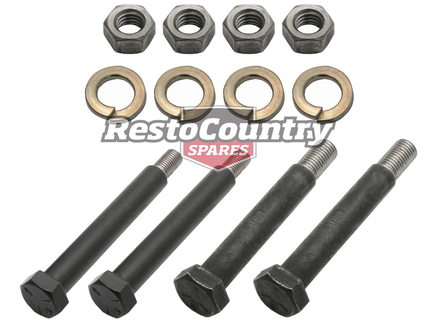 Holden Subframe Mounting Bolt + Nut Kit HD HR x4 attaching chassis k frame cross - SBK2