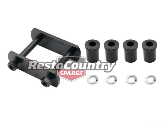 Holden Leaf Spring Shackle + Bush Kit HK HT HG x1 Rear Hanger suspension - SH1005