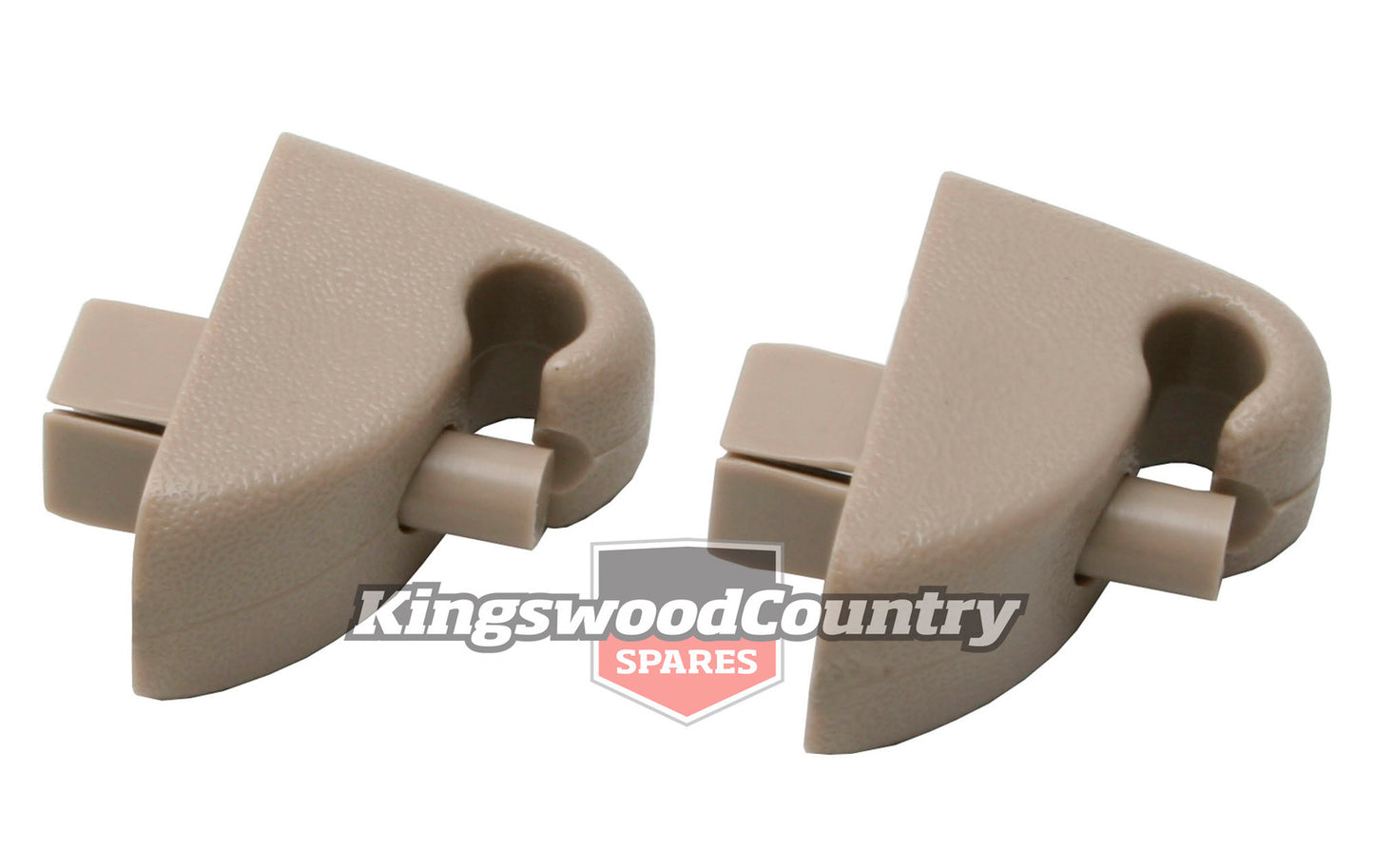 Holden Commodore Sunvisor Bracket x2 SANDLEWOOD VB VC VH VK VL clip sun visor - SK1102