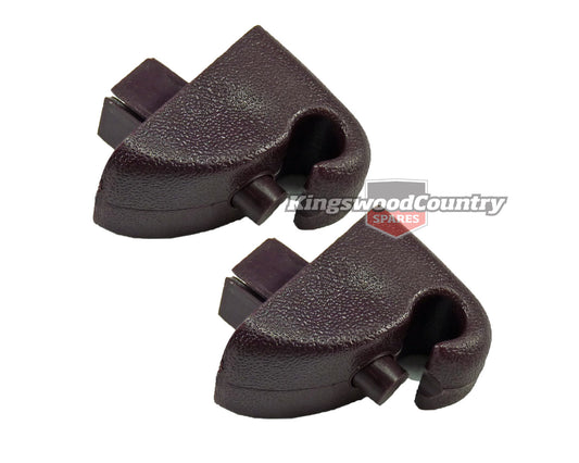 Holden Commodore Sunvisor Bracket x2 CLARET VB VC VH VK VL clip sun visor - SK1103