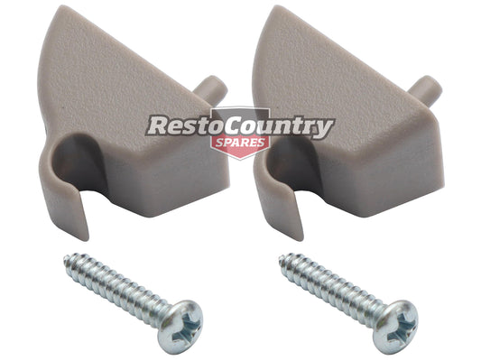Holden Commodore Sunvisor Bracket Kit PAIR Grey VN VG VQ VP VR VS sun visor - SK1105