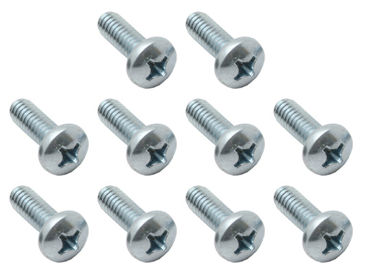 "Universal Screw + Washer Pack Phillips Pan Head 1/4"-20 X 3/4" Zinc 10pcs - SM0007"