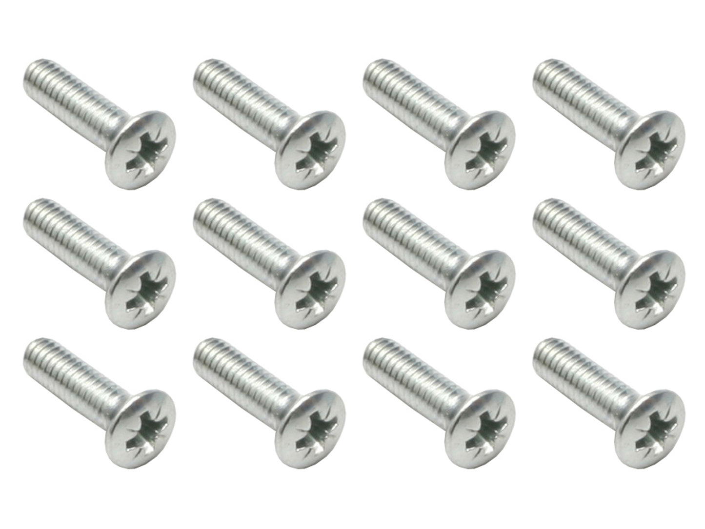 "Ford Interior Chrome Screw Pack Phillips Oval Head 8G 5/8" CR ZP 12pcs - SM0012"