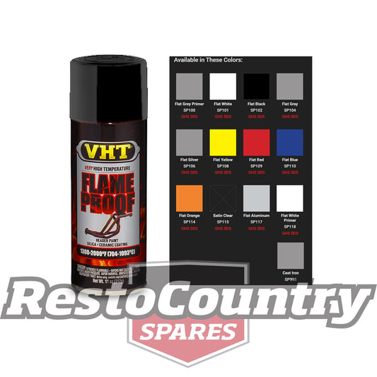 VHT High Temperature Spray Paint FLAMEPROOF FLAT BLACK. Exhaust engine flame proof - SP102