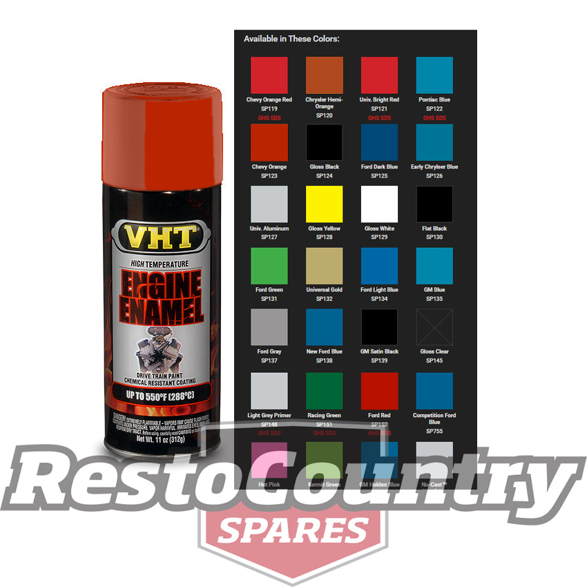 VHT High Temperature Spray Paint ENGINE ENAMEL CHEV ORANGE starter diff chevy - SP123
