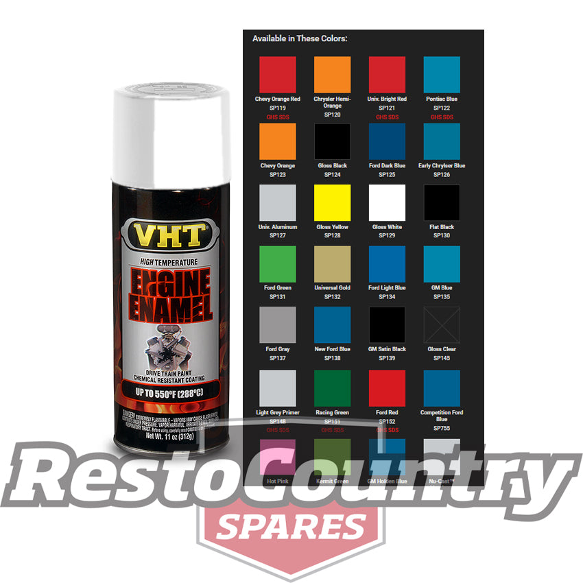 VHT High Temperature Spray Paint ENGINE ENAMEL GLOSS WHITE starter diff - SP129