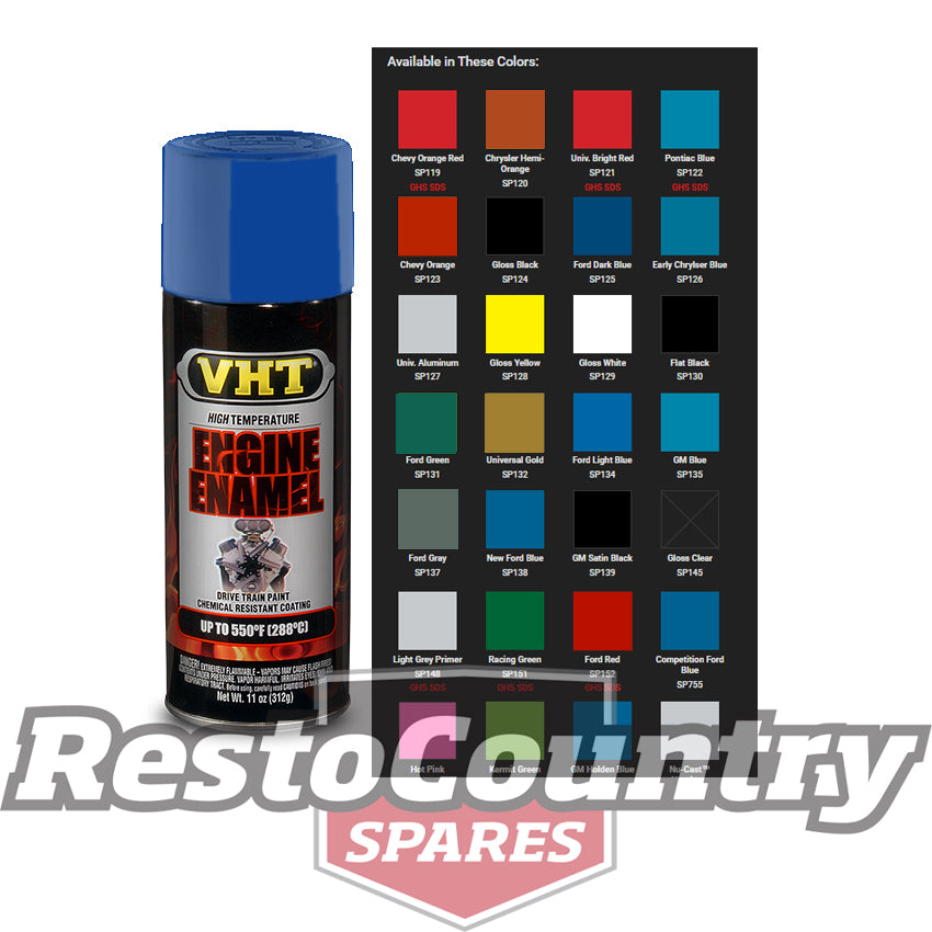 VHT High Temperature Spray Paint ENGINE ENAMEL FORD LIGHT BLUE starter diff - SP134