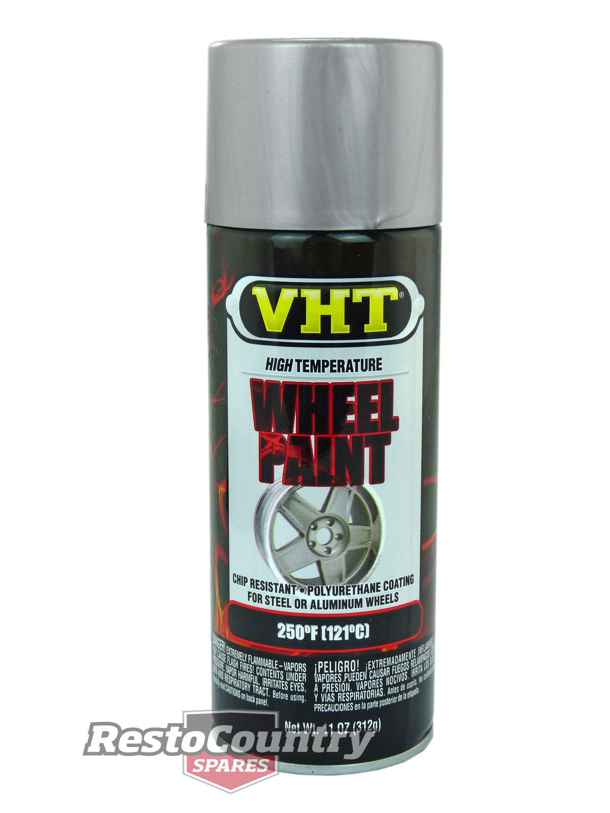 VHT High Temperature Spray Paint x1 WHEEL ARGENT SILVER centre caps covers - SP188
