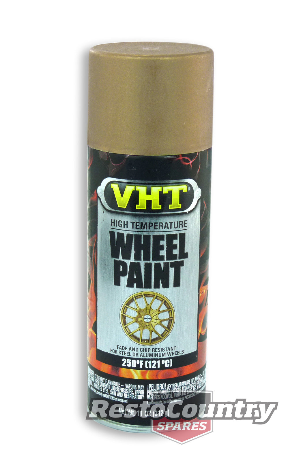 VHT High Temperature Spray Paint WHEEL MATTE GOLD centre caps covers - SP193