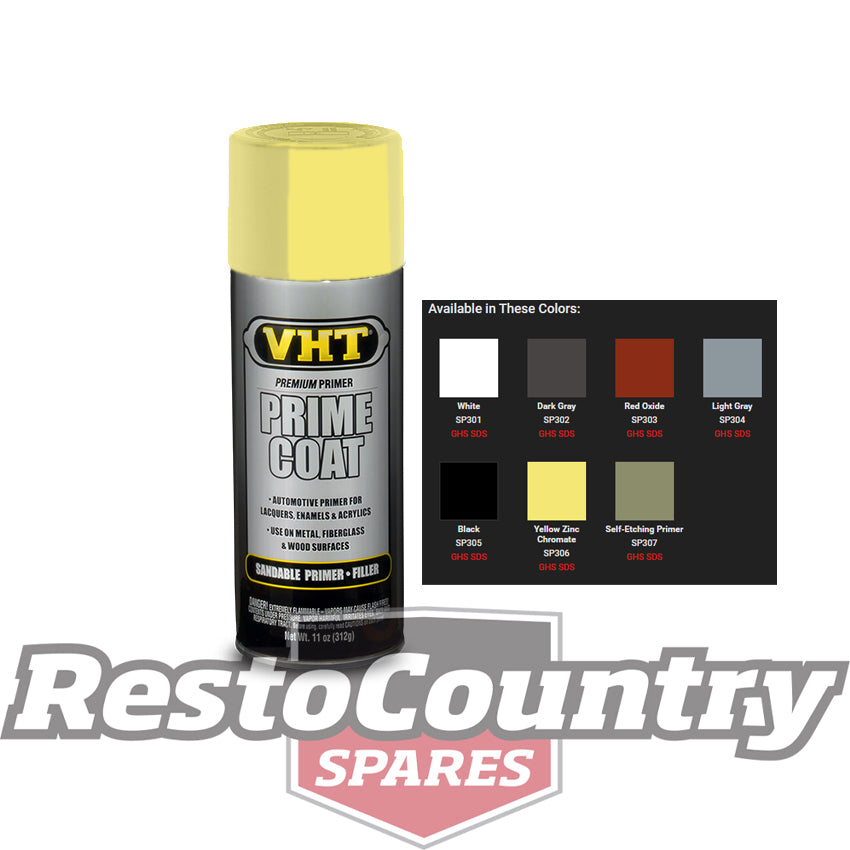 VHT Spray Paint PRIME COAT Premium Primer YELLOW ZINC CHROMATE chrome - SP306