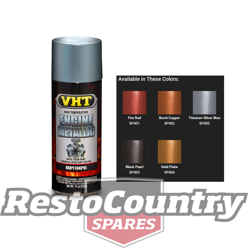 VHT High Temperature Spray Paint ENGINE METALLIC TITANIUM SILVER starter diff - SP403
