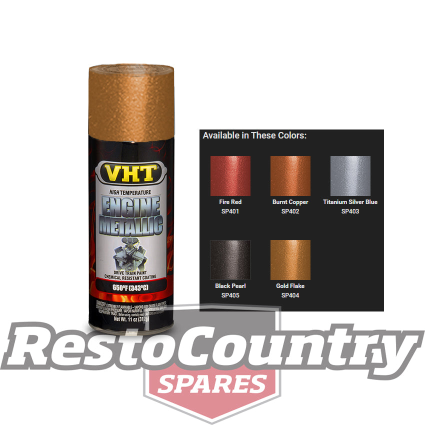 VHT High Temperature Spray Paint ENGINE METALLIC GOLD FLAKE starter diff - SP404