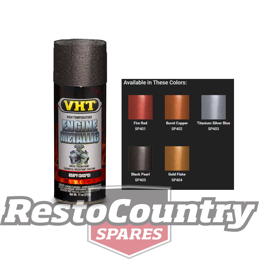 VHT High Temperature Spray Paint ENGINE METALLIC BLACK PEARL starter diff - SP405