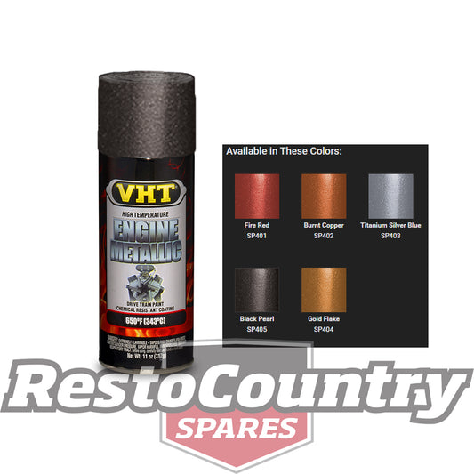 VHT High Temperature Spray Paint ENGINE METALLIC BLACK PEARL starter diff - SP405