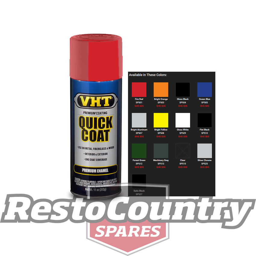VHT Enamel Spray Paint QUICK COAT Premium Interior + Exterior Enamel FIRE RED - SP501