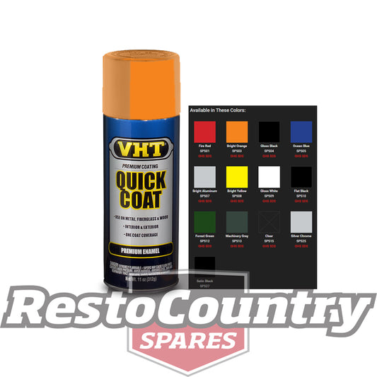 VHT Enamel Spray Paint QUICK COAT Premium Interior Exterior Enamel BRIGHT ORANGE - SP503