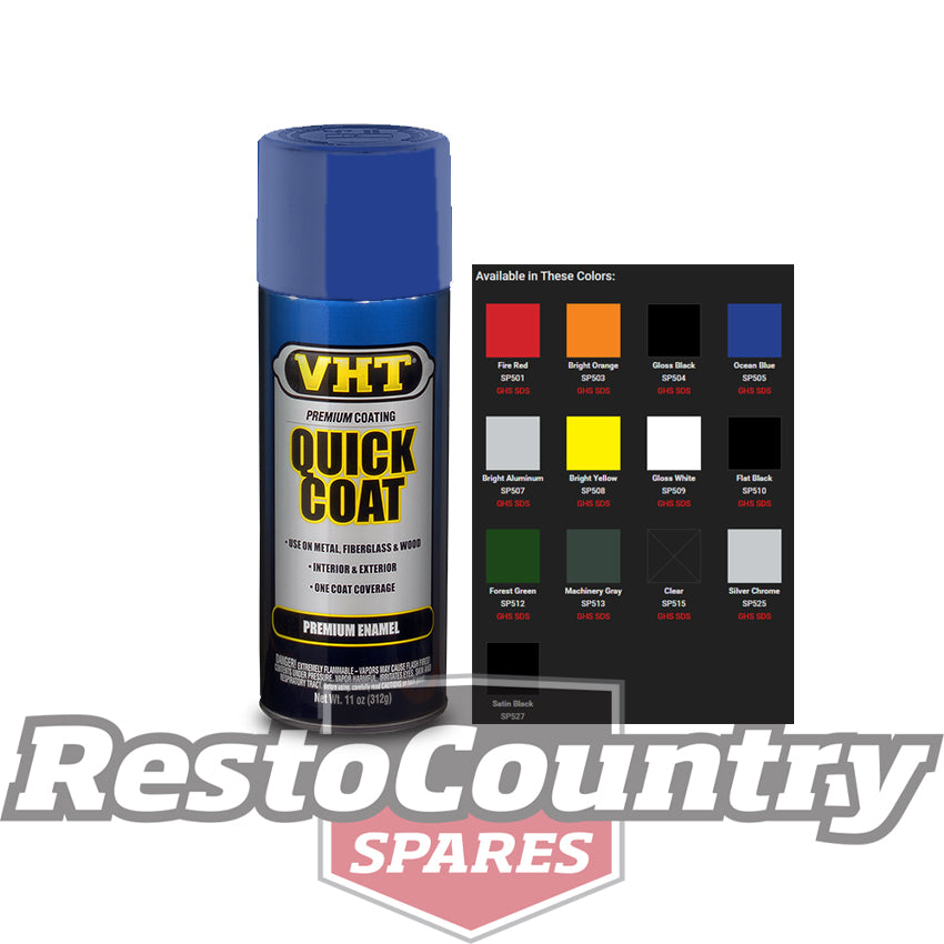 VHT Enamel Spray Paint QUICK COAT Premium Interior + Exterior Enamel OCEAN BLUE - SP505