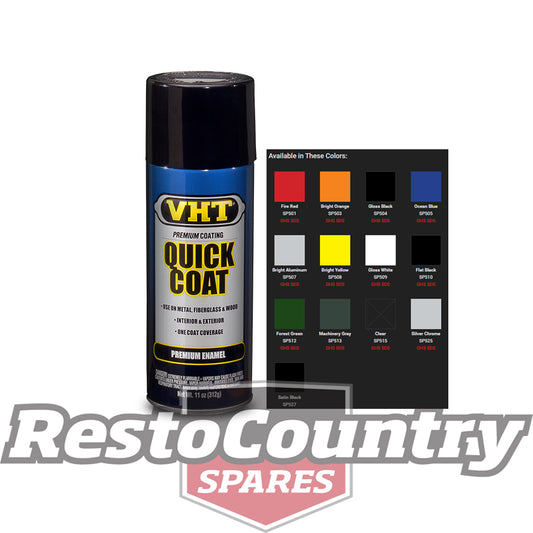 VHT Enamel Spray Paint QUICK COAT Premium Interior + Exterior Enamel FLAT BLACK - SP510